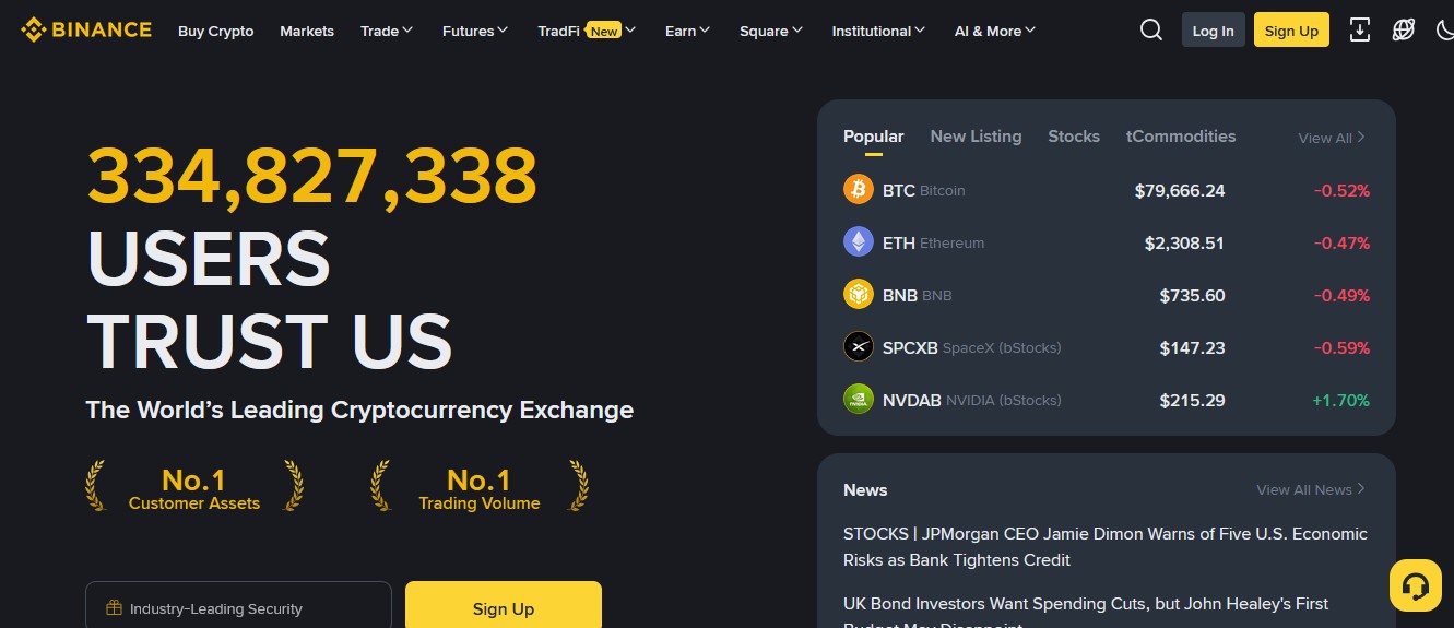 Binance - The World's Largest Crypto Exchange by Volume