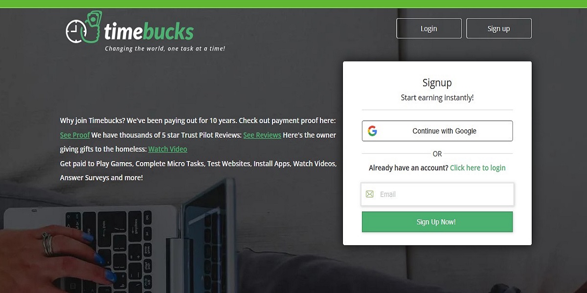 Timebucks Micro Tasks PTC