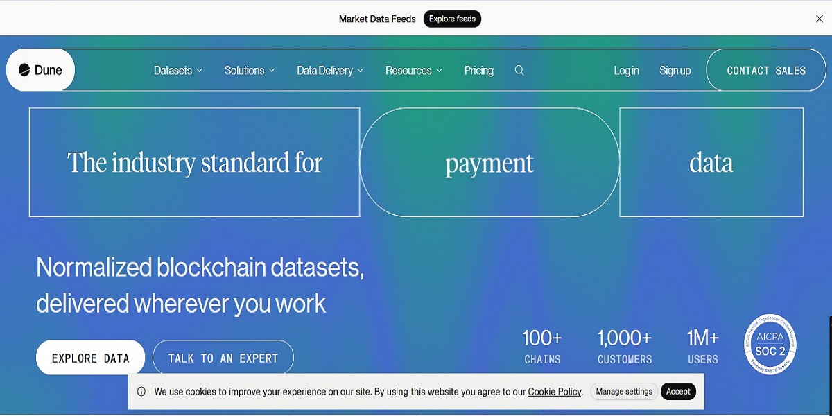 Dune Analytics — On-Chain Data Query Platform