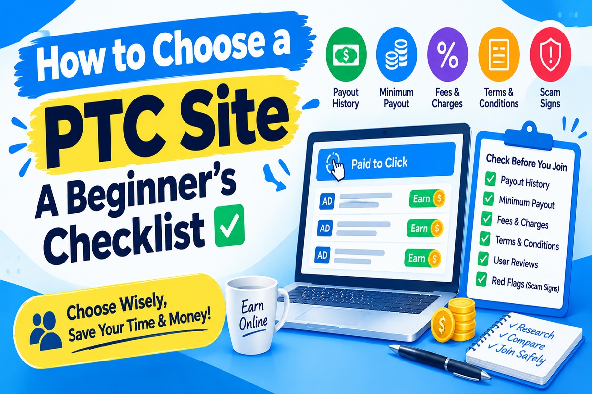 How to Choose a PTC and GPT Site: A Beginner’s Checklist