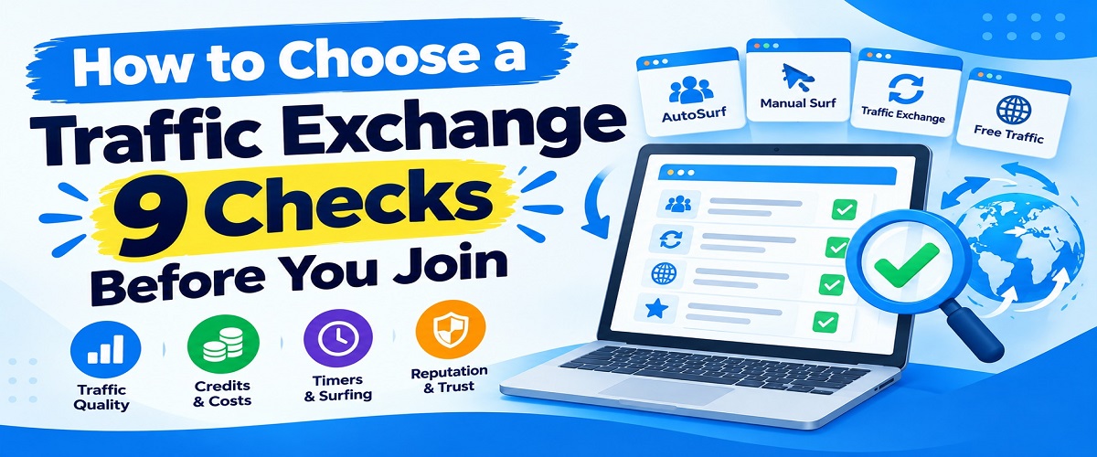 How to Choose a Traffic Exchange: 9 Checks Before You Join